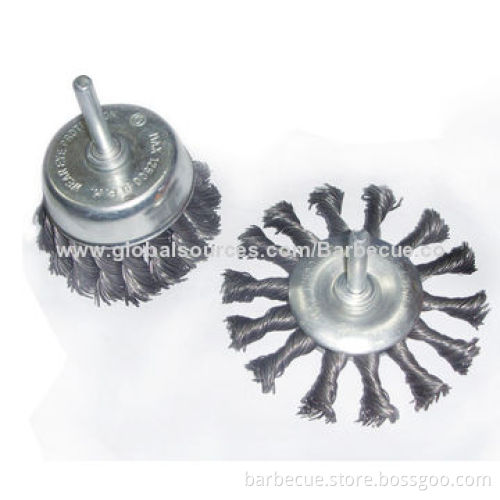 BBQ tool sets/Crimped Cup Brushes, Used for Industrial Purpose, 12,500rpm Maximum Speed